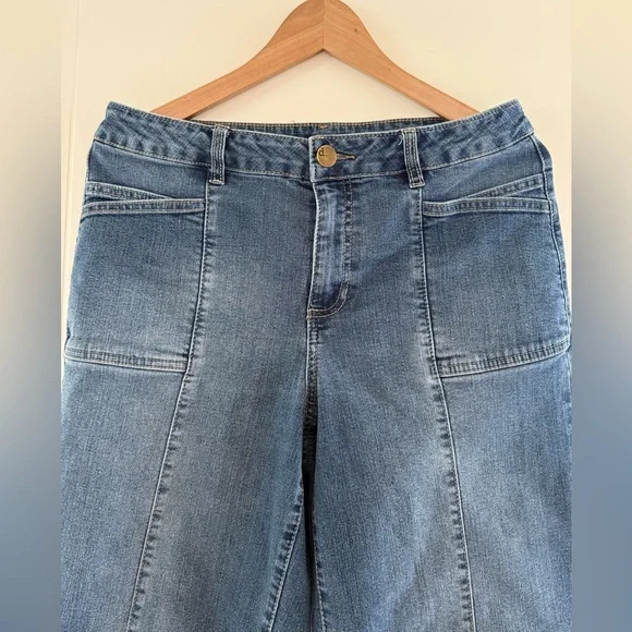 D Jeans, cropped wide leg, size 10 - Picture 2 of 7